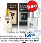 English Leather Eau De Toilette Spray-50ml