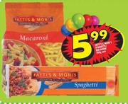 Fatti's & Moni's Spaghetti/Macaroni-500g Each