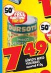 Durtsots Mixed Vegetables Assorted-410g