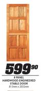 8 Panel Hardwood Engineered Stable Door-813mmx2032mm