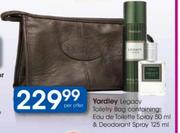 Yardley Legacy Toiletry Bag Containing Eau De Toilette Spray-50ml & Deodorant Spray-125ml