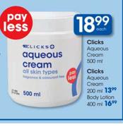 Clicks Aqueous Cream-200ml