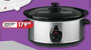 Platinum Stainless Steel Oval Slow Cooker-3.5L