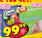 Cuddlers/Drynaps Disposable Nappies-Per Pack
