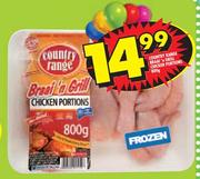 County Range Braai 'n Grill Chicken Portions-800gm