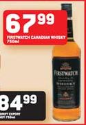 Firstwatch Canadian Whisky-750ml