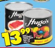Hugo's Strawberry/Apricot/Mixed Fruit Jam-900gm Each