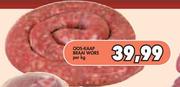 Oos-Kaap Braaiwors-Per Kg