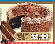 Sweet Dessert Topping Chocolate Cake-Each