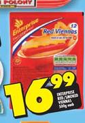 Enterprise Red/Smoked Viennas-500g Each