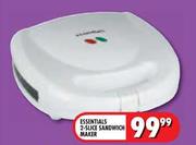 Essentials 2-Slice Sandwich Maker