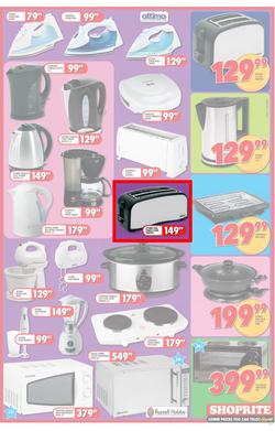 Shoprite Gauteng : The Giant Small Appliance Promotion (23 Aug - 2 Sep), page 2
