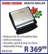 George Foreman Health Griller