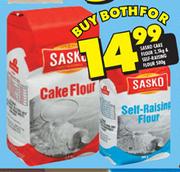 Sasko Cake Flour-2.5kg & Sasko Self Raising Flour-500gm
