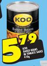 Koo Baked Beans In Tomato Sauce-410gm