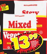 Ritebrand Frozen Mixed Vegetables/Stew Mix-1kg Each
