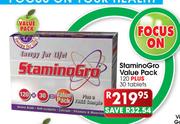 StaminoGro Value Pack Tablets-120's Plus 30's