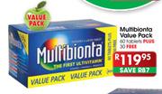 Multibionta Value Pack Tablets-60's Plus 30's Free  
