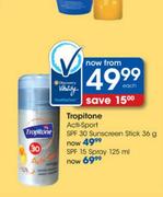 Tropitone Acti Sport SPF 30 Sunscreen Stick-36g