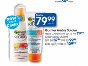 Garnier Ambre Solaire Face Cream SPF 50+ -75ml