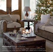 Homestead Lounge Collection Cane Settee & Cushion