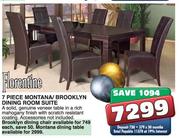 Forentine 7 Piece Montana/Brooklyn Dining Room Suite