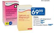 Clicks Calcium with Magnesium Tablets-60 per pack