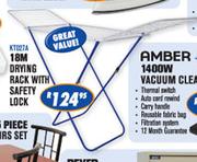 Amber 18m Drying Rack With Safety Lock