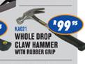 Whole Drop Claw Hammer With Rubber Grip