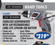 N-Dixon Cordless Screwdriver