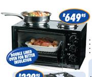 Amber Counter Top Oven & 2 Plate Stove
