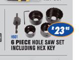 Beyer 6 Piece Hole Saw Set