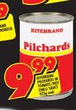 Ritebrand Pilchards In Tomato Chilli Sauce-425g
