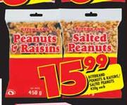 Ritebrand Peanuts & Raisins/Salted Peanuts-450g