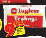 Ritebrand Tagless Teabags-100's-250g