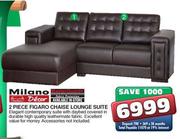 Milano 2 Piece Figaro Chaise Lounge Suite