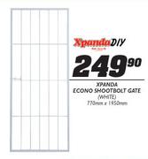 Xpanda Econo Shootbolt Gate (White)-770x1950mm