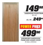 Engineered Hardwood Frame & Ledged Door-813x2032mm