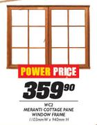 Meranti Cottage Pane Window Frame (WC2)-1103(w)x940mm(h)