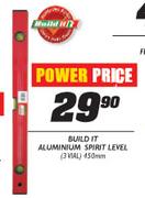 Build It Aluminium Spirit Level-450mm