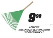 Academy Millennium Leaf Rake With Wooden Handle