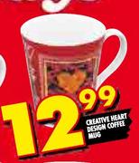 Creative Heart Design Coffee Mug
