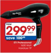 Eti Professional Hair Dryer TP-1600W Each