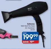 Safeway Pro-Style AC Hairdryer (HD759)-1800W Each