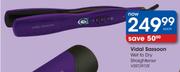 Vidal Sassoon Wet To Dry Straightener (VSST2972E)-Each