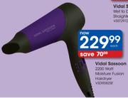 Vidal Sassoon Moisture Fusion Hairdryer (VSDR5825E)-2200W Each