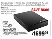 Seagate Expansion 3.5" 3TB External Hard Drive