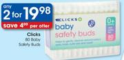 Clicks 80 Baby Safety Buds-2's