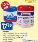Bennets Aqueous Cream-500ml