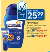 Everysun Aquasport Sunscreen SPF 20 Lotion-125ml Each